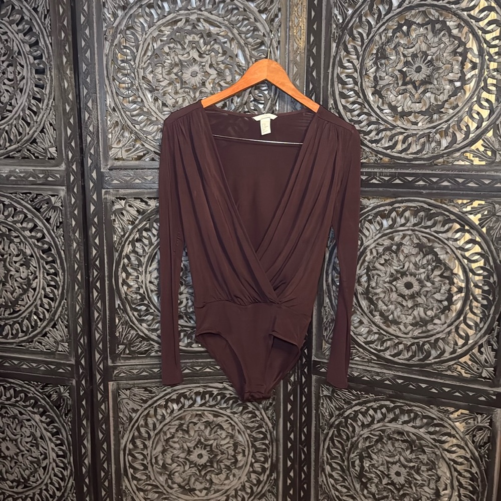 adorable one piece bathing suit, dark purple, XS pre-loved